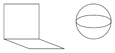 Fig 75: De samme flate-formene satt i rommet